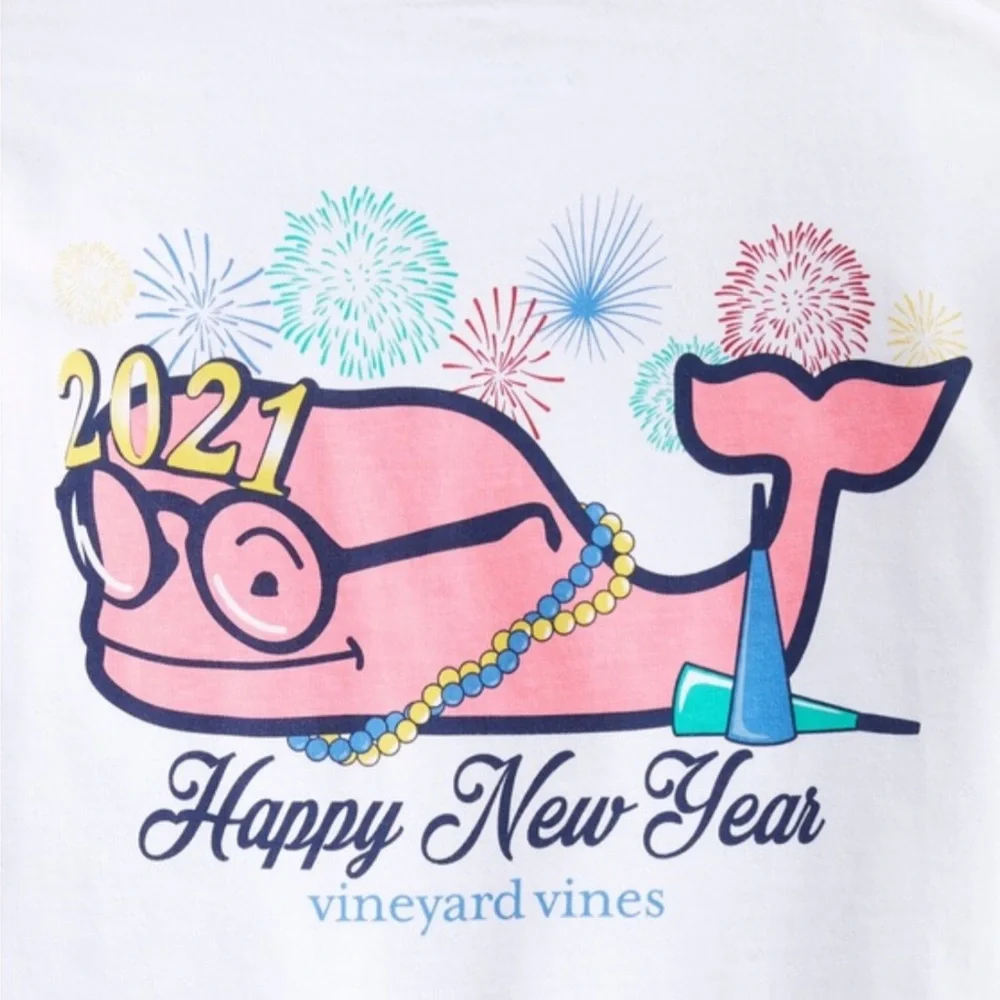 Vineyard Vines NWT New Years Long Sleeve - Picture 8 of 8